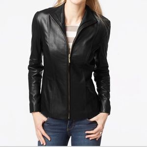 Cole Haan Black Leather Jacket